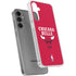 NBA Chicago Bulls Red Distressed Galaxy S24 Plus Clear Case